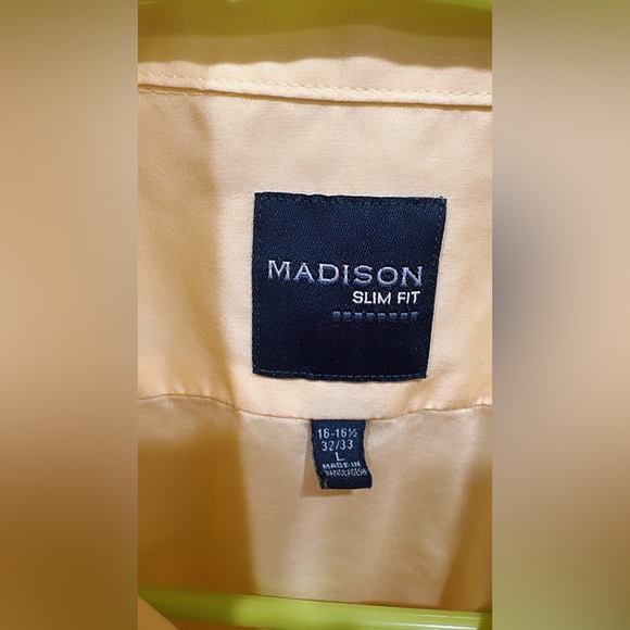 Men yellow slim fit shirt - Picture 2 of 5